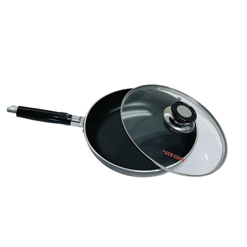 11" Nonstick Fry Pan W/ Lid Deep Frying Pan with Handle,Skillet,Dishwasher Safe