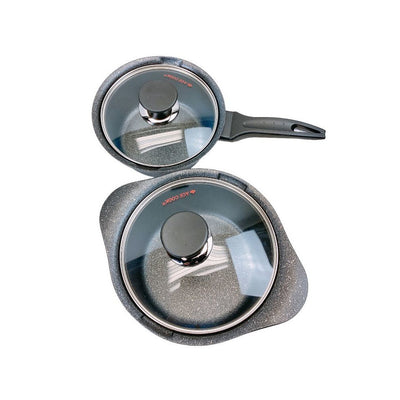 MADE IN KOREA Nonstick Pots and Pans Induction Marble Coating Cookware Set