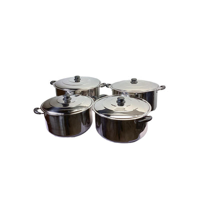 Kitchen Stainless Steel 18QT/20QT/25QT/29QT Boiling Pot,Stockpot with Lids Set