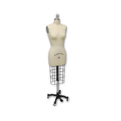 Female Fashion Dressmaker Dress Form Mannequin Size 4, Shoulders are Collapsible