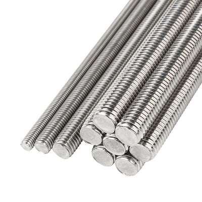 Stainless Steel Fully Threaded Rod, Bar Stud Screw Length Silver 6 Ft. Long