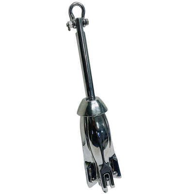 Folding Grapnel Boat Anchor 316 Stainless Steel 5Kg for for Canoe,Yacht, Jet Ski