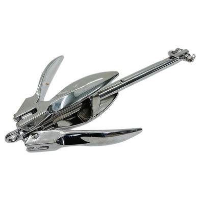 Folding Grapnel Boat Anchor 316 Stainless Steel 5Kg for for Canoe,Yacht, Jet Ski