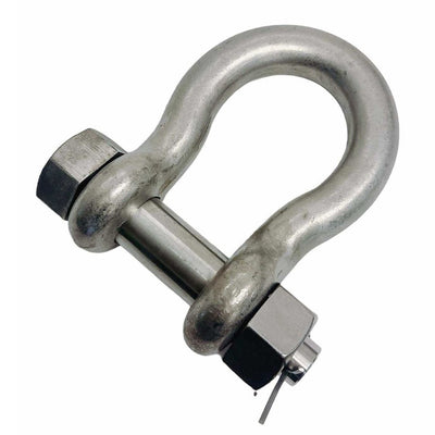 Bolt Pin Anchor Shackle, T316 Stainless Steel, Drop Forged