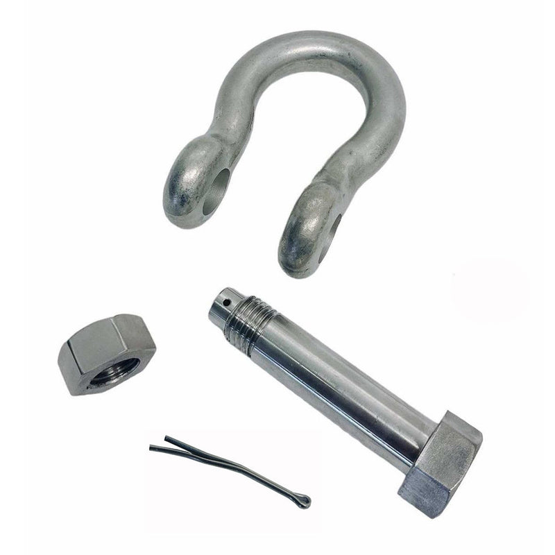 Bolt Pin Anchor Shackle, T316 Stainless Steel, Drop Forged