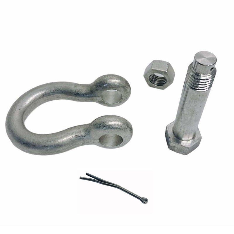 Bolt Pin Anchor Shackle, T316 Stainless Steel, Drop Forged