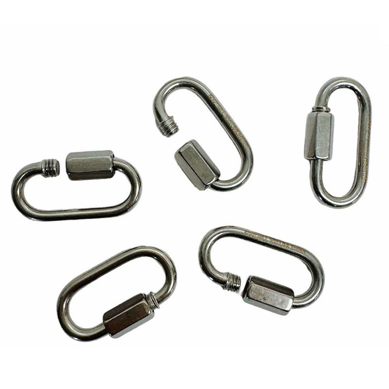 1/8" Stainless Steel 316 Quick Link Shackle Boat Marine 150 LBS WLL 50 Pcs