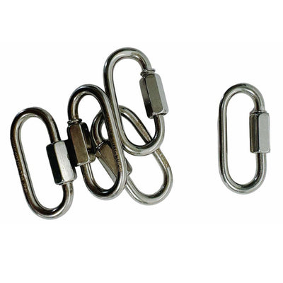 1/8" Stainless Steel 316 Quick Link Shackle Boat Marine 150 LBS WLL 50 Pcs