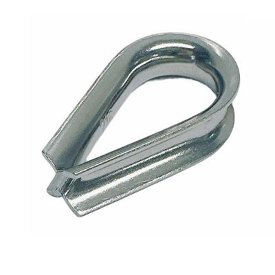 1 Pc 1/4" Stainless Steel 316 Wire Rope Thimble Commercial Light Duty