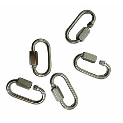 5/32" Stainless Steel 316 Quick Link Shackle Boat Marine 250 LBS WLL 50 Pcs