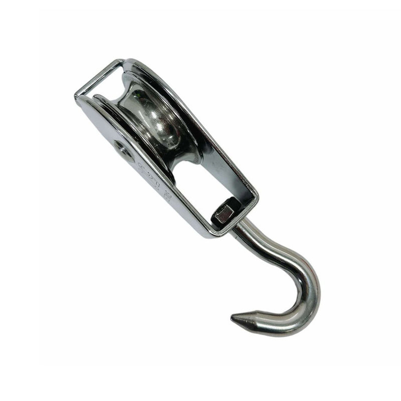 2" Stainless Steel Lifting Swivel Hook Block Used for 3/8" Wire Rope