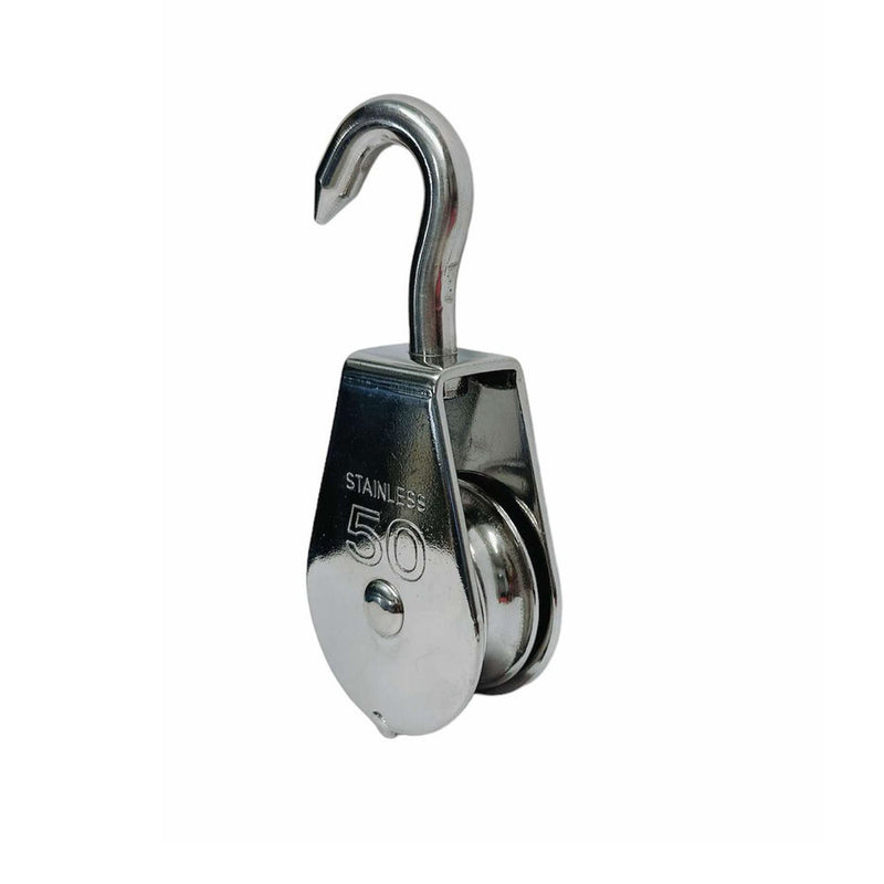 2" Stainless Steel Lifting Swivel Hook Block Used for 3/8" Wire Rope