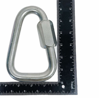 Delta Quick Links 23/32" Stainless Steel T316 Triangle Carabiner 9,200 Lbs WLL