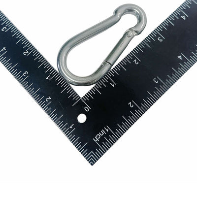 T316 Stainless Steel 5/16" Carabiner Spring Snap Hook Marine 280 Lbs WLL