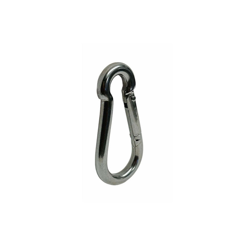 T316 Stainless Steel 5/16" Carabiner Spring Snap Hook Marine 280 Lbs WLL