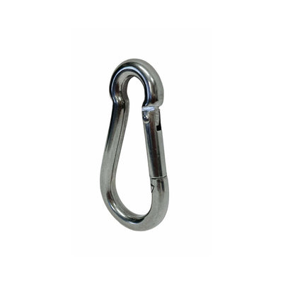 T316 Stainless Steel 5/16" Carabiner Spring Snap Hook Marine 280 Lbs WLL