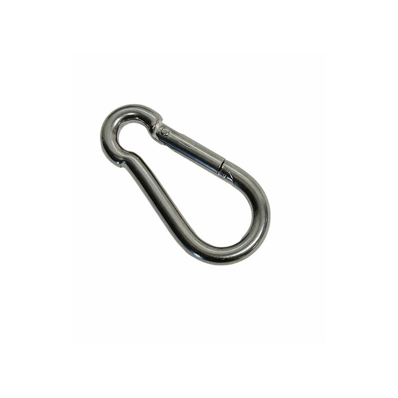 T316 Stainless Steel 5/16" Carabiner Spring Snap Hook Marine 280 Lbs WLL