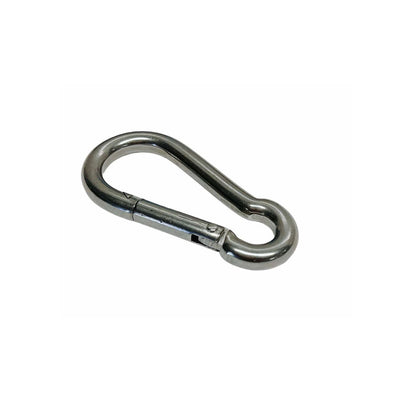 T316 Stainless Steel 5/16" Carabiner Spring Snap Hook Marine 280 Lbs WLL