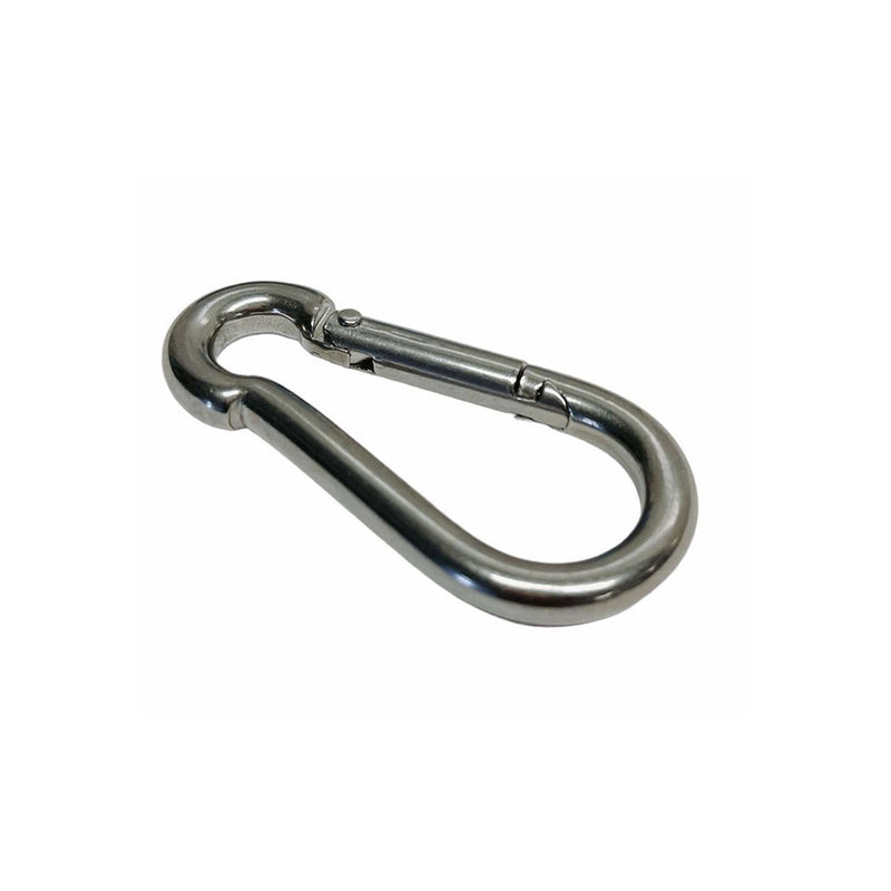 T316 Stainless Steel 5/16" Carabiner Spring Snap Hook Marine 280 Lbs WLL 20 Pcs