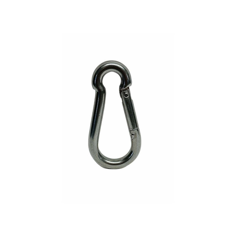 T316 Stainless Steel 5/16" Carabiner Spring Snap Hook Marine 280 Lbs WLL 20 Pcs