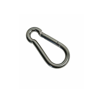 T316 Stainless Steel 5/16" Carabiner Spring Snap Hook Marine 280 Lbs WLL 20 Pcs