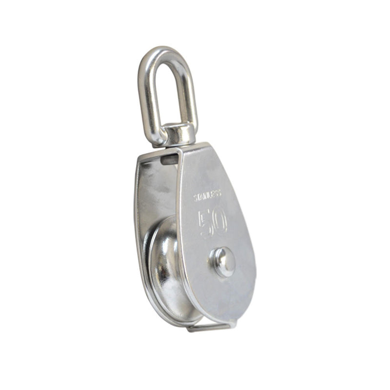 T316 Stainless Steel Single Sheave Swivel Eye Pulley Marine Hoist