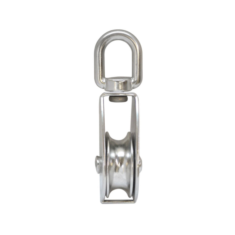 T316 Stainless Steel Single Sheave Swivel Eye Pulley Marine Hoist