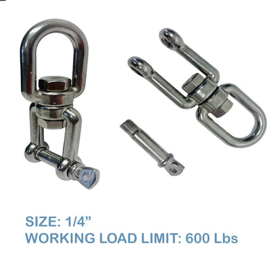 JAW EYE Swivel Stainless Steel 316 Boat Marine Mooring