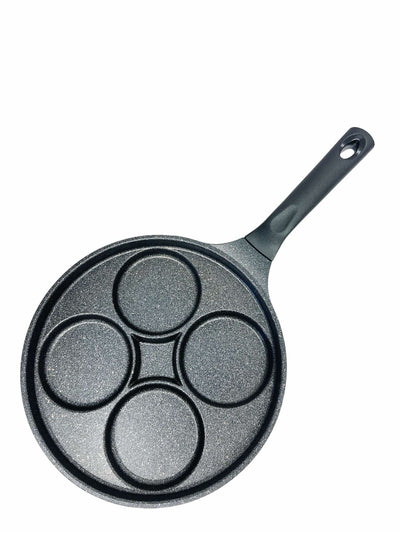 MADE IN KOREA Egg Frying Pan 4-Cup Nonstick 5 Layer Marble Egg Cooker Omelet Pan