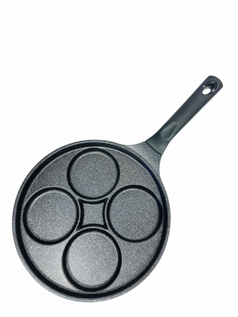 MADE IN KOREA Egg Frying Pan 4-Cup Nonstick 5 Layer Marble Egg Cooker Omelet Pan