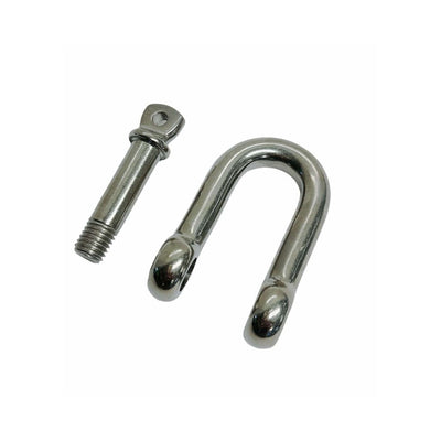 Stainless Steel D Chain Shackle with Screw Pin