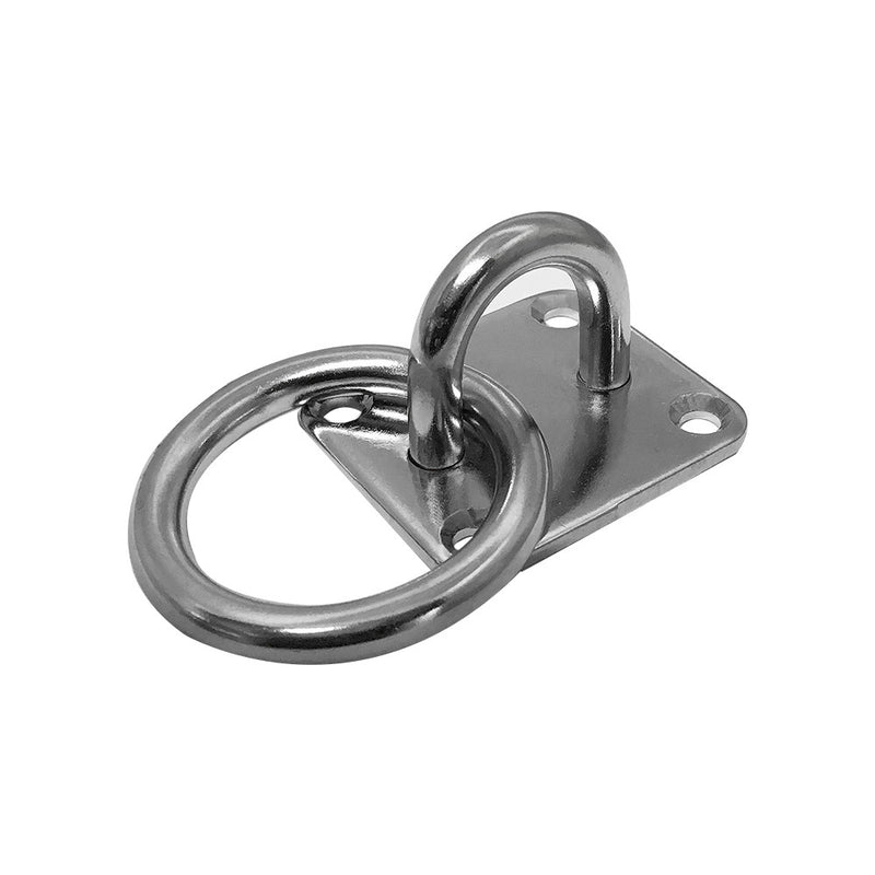 Marine hardware Stainless Steel 304 Square Pad Eye Plate With Ring Welded Formed Boat Rigging