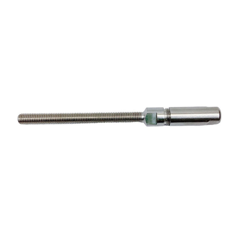 Fully Threaded Push & Go Swageless Lag For 1/8",3/16", 1/4" Cable Rail Stainless Steel T316