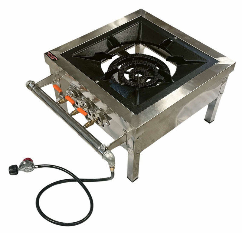 150K BTU HD Propane Stove Burner Outdoor Burner with Adjustable 20 Psi Regulator