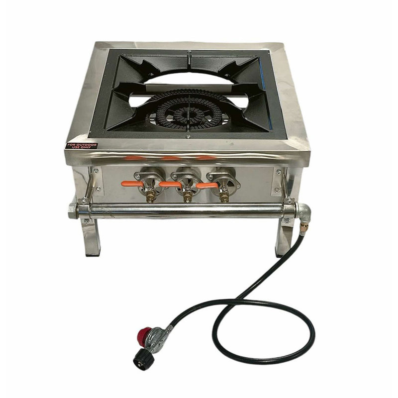 150K BTU HD Propane Stove Burner Outdoor Burner with Adjustable 20 Psi Regulator