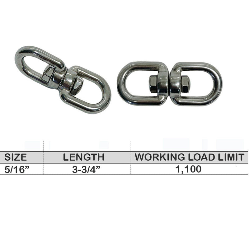 EYE EYE Swivel Stainless Steel 316 Marine Mooring Swivel