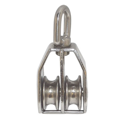 Double Pulley with Swivel Eye Hoist Lifting Stainless Steel 316