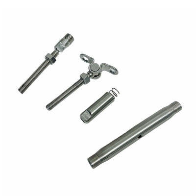 1/4" Push And Go Deck Toggle Turnbuckle 5/16"-18 Thread T316 Stainless Steel