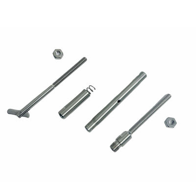 Marine 1/8" Push And Go Drop Pin Turnbuckle 1/4"-20 Thread T316 Stainless Steel