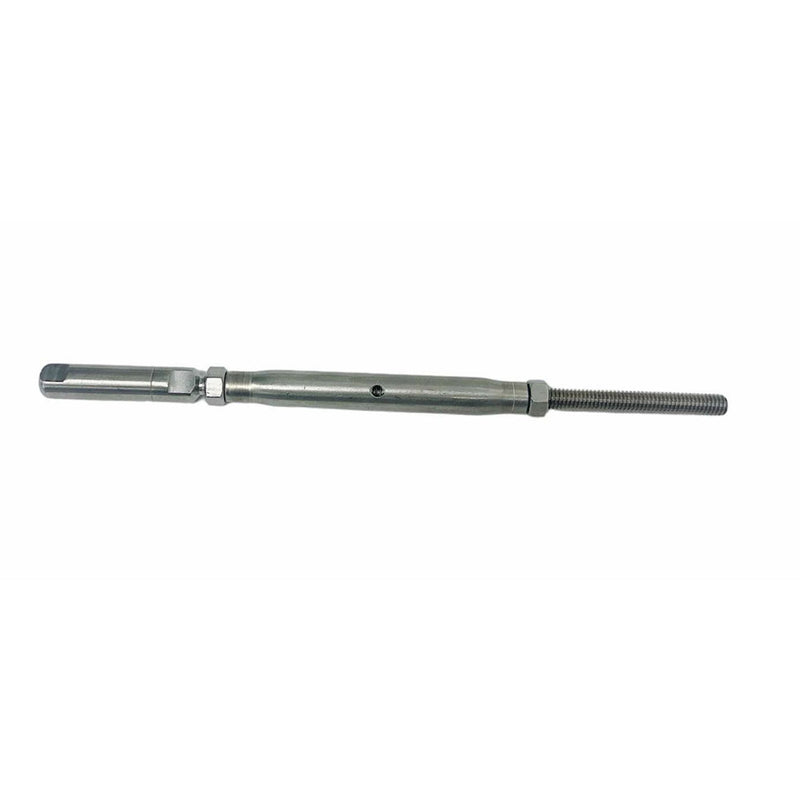 Marine 1/8" Push And Go Threaded Turnbuckle 1/4"-20 Thread T316 Stainless Steel