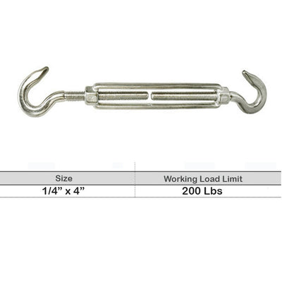 T316 Stainless Steel Marine HOOK HOOK, JAW JAW Turnbuckle