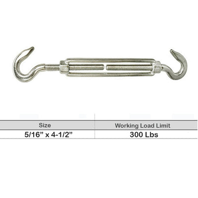 T316 Stainless Steel Marine HOOK HOOK, JAW JAW Turnbuckle