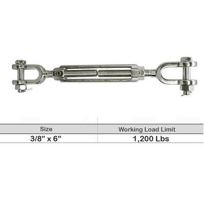 T316 Stainless Steel Marine HOOK HOOK, JAW JAW Turnbuckle