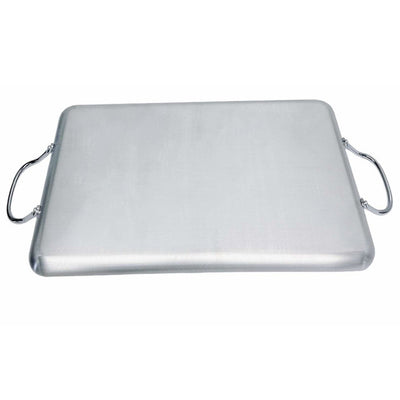 Aluminum Double Burner Non-Stick Griddle 19"x11-1/2", Compatible W/ All Cooktops