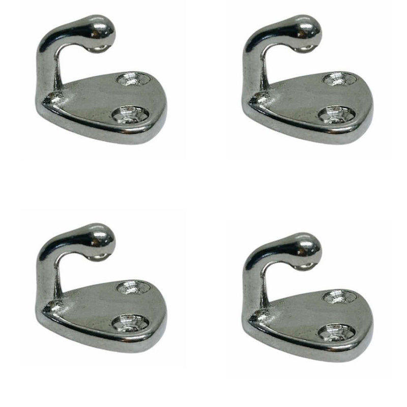 4 Pcs Stainless Steel 304 Awning Hook Fender Hook Carabiner Pad Eye Hooks 1"x1"