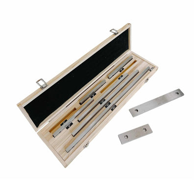 Steel Rectangular Long Gage Block Set, Grade 1, 5.0 - 20.0" Length (8 Blocks)