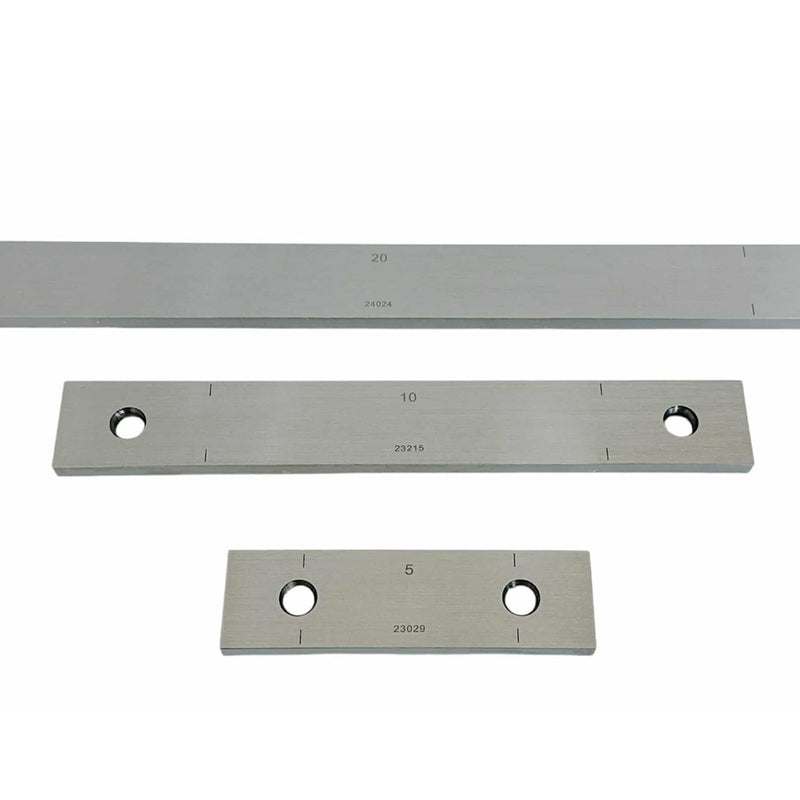 Steel Rectangular Long Gage Block Set, Grade 1, 5.0 - 20.0" Length (8 Blocks)