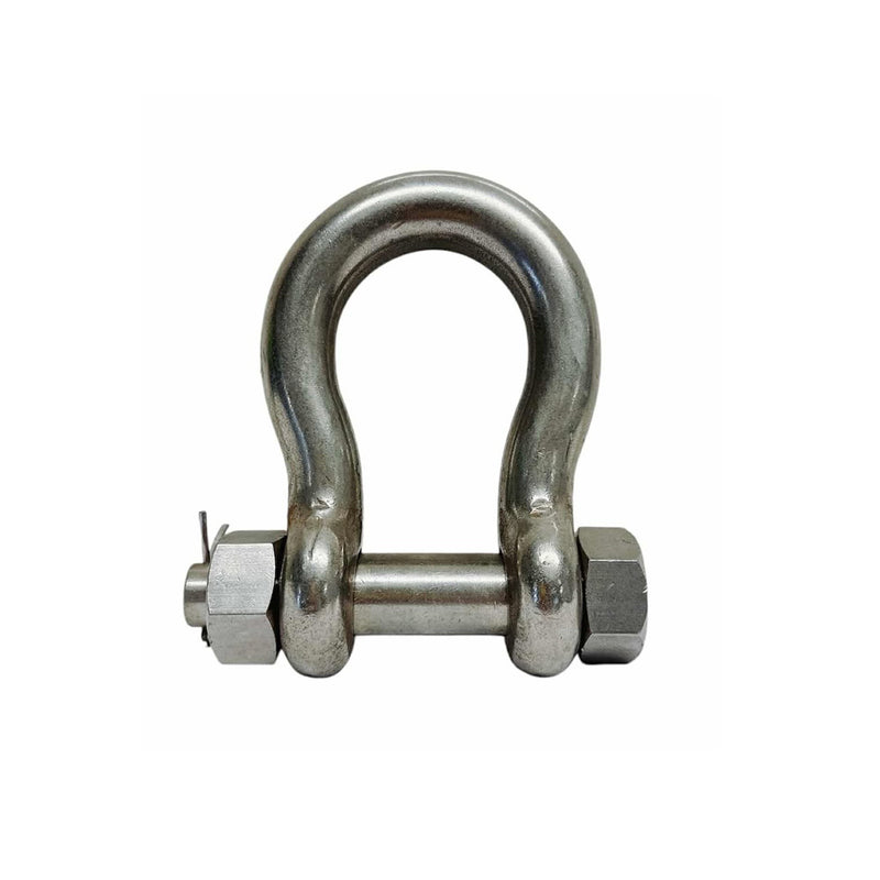 316 Stainless Steel Drop Forged 1" Mil-Spec Bolt Pin Anchor Shackle 10000Lb WLL