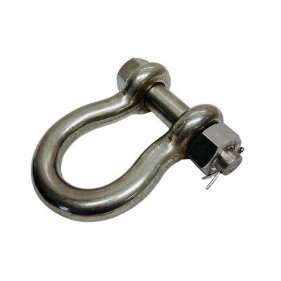 316 Stainless Steel Drop Forged 1" Mil-Spec Bolt Pin Anchor Shackle 10000Lb WLL