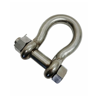 316 Stainless Steel Drop Forged 1" Mil-Spec Bolt Pin Anchor Shackle 10000Lb WLL